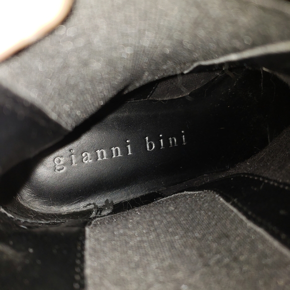 Gianni Bini Black Chunky Sole Women's Boots Size 8 - Picture 5 of 6